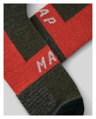 Chaussettes Maap Alt_Road Trail Vert / Rouge