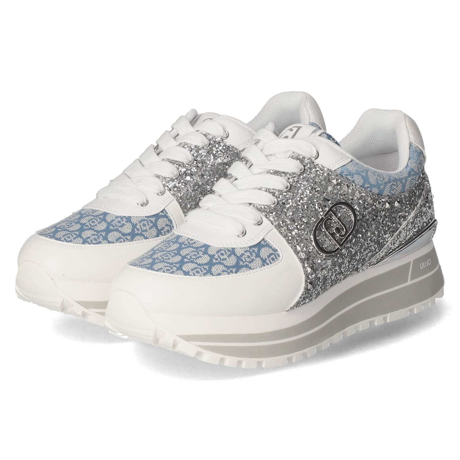 LIU JO Low Sneaker MAXI WONDER 87 - silver