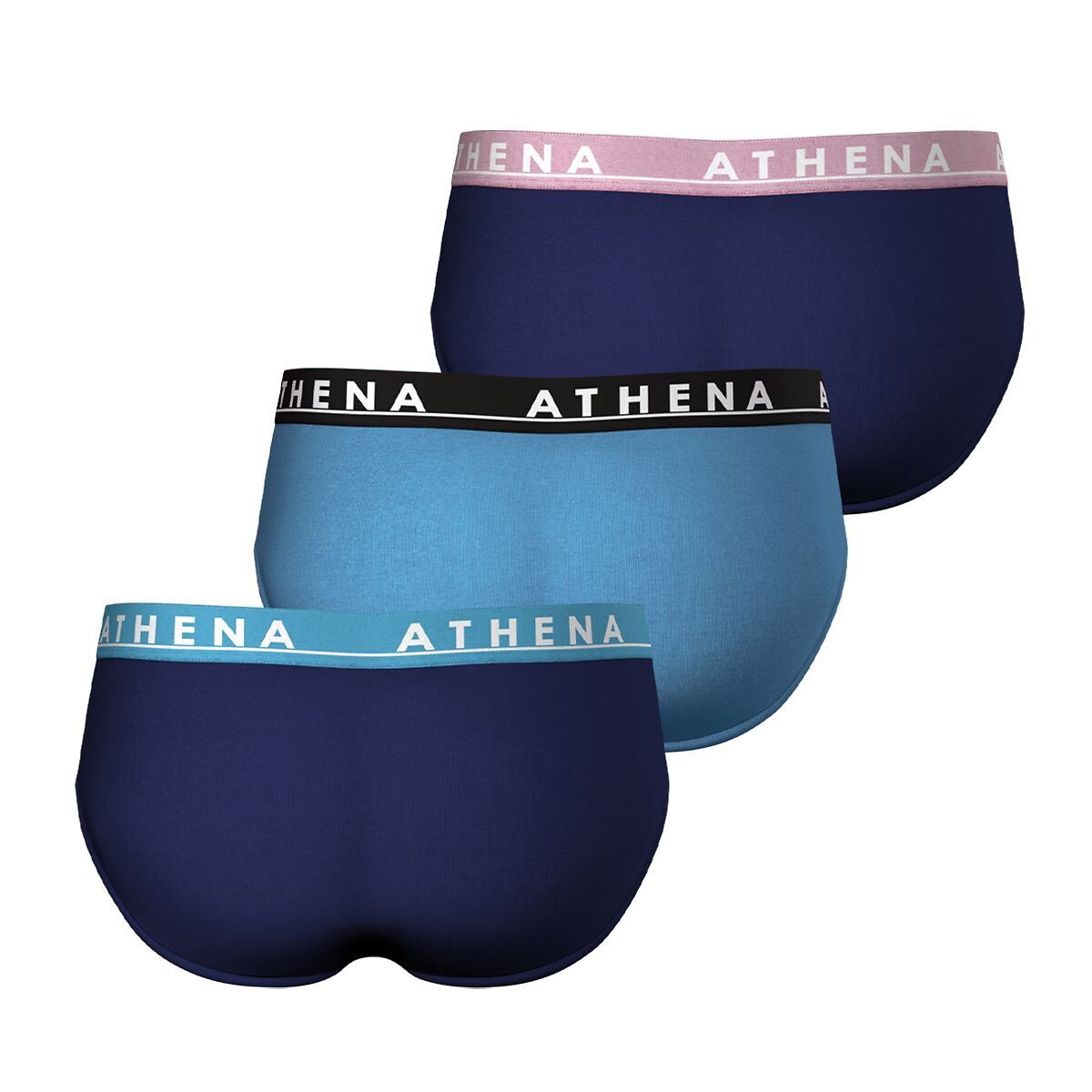 ATHENA<br>Conjunto de 3 cuecas em puro algodão TONIC