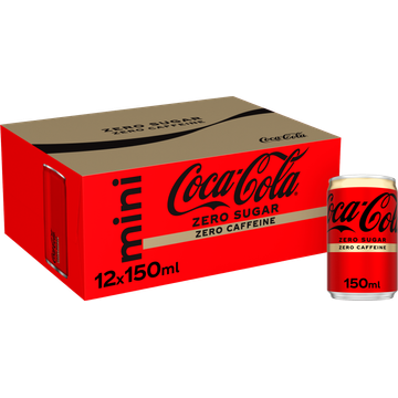 Coca-Cola Zero Sugar Zero Caffeine Mini 12 x 150 ml