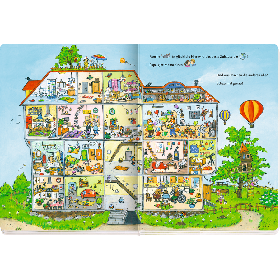 SPIEGELBURG COPPENRATH Mein 1. Wimmelbuch zum Mitlesen: Unser buntes Haus
