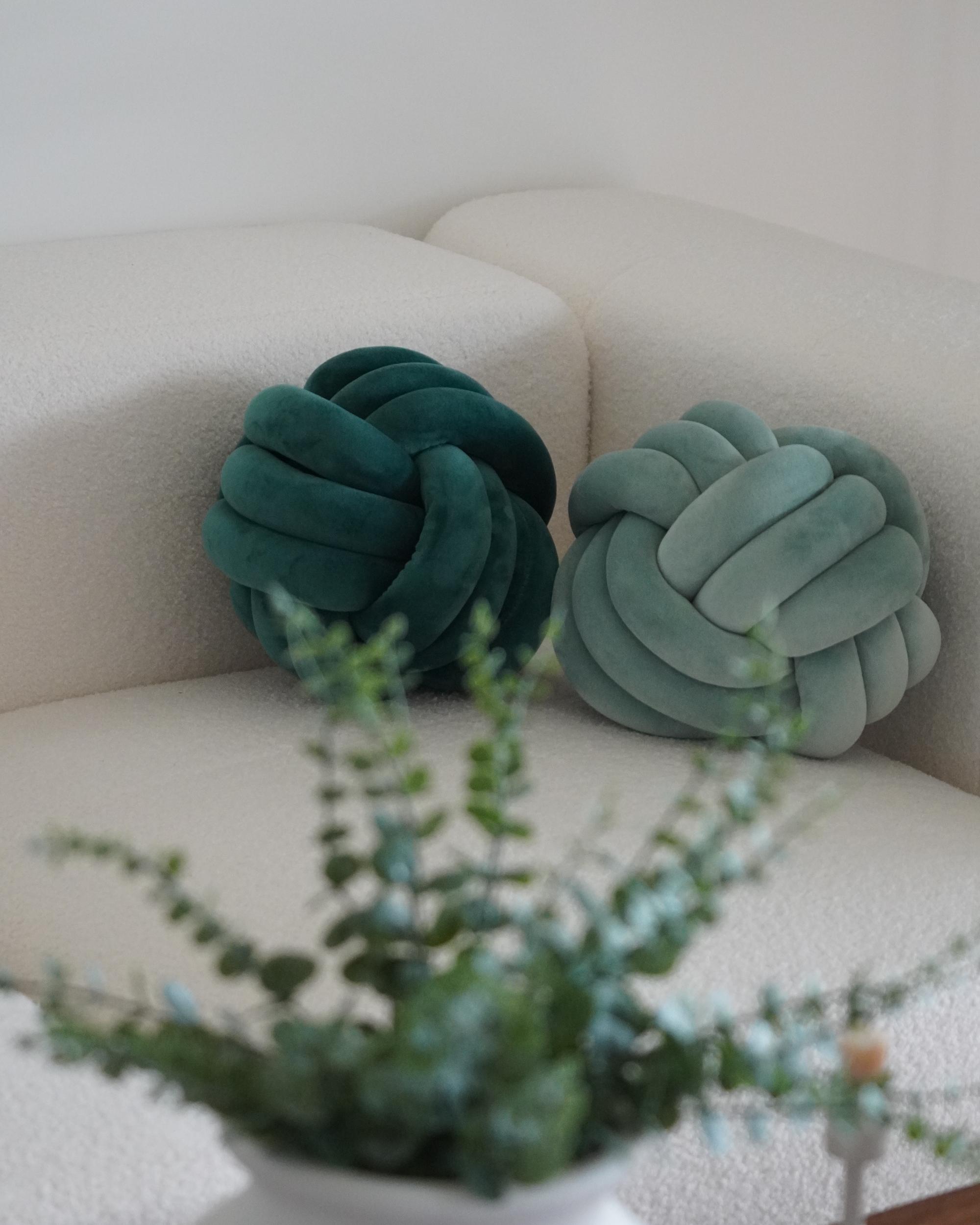 Sierkussen MALNI Fluweel 30 x 30 cm Mintgroen effen