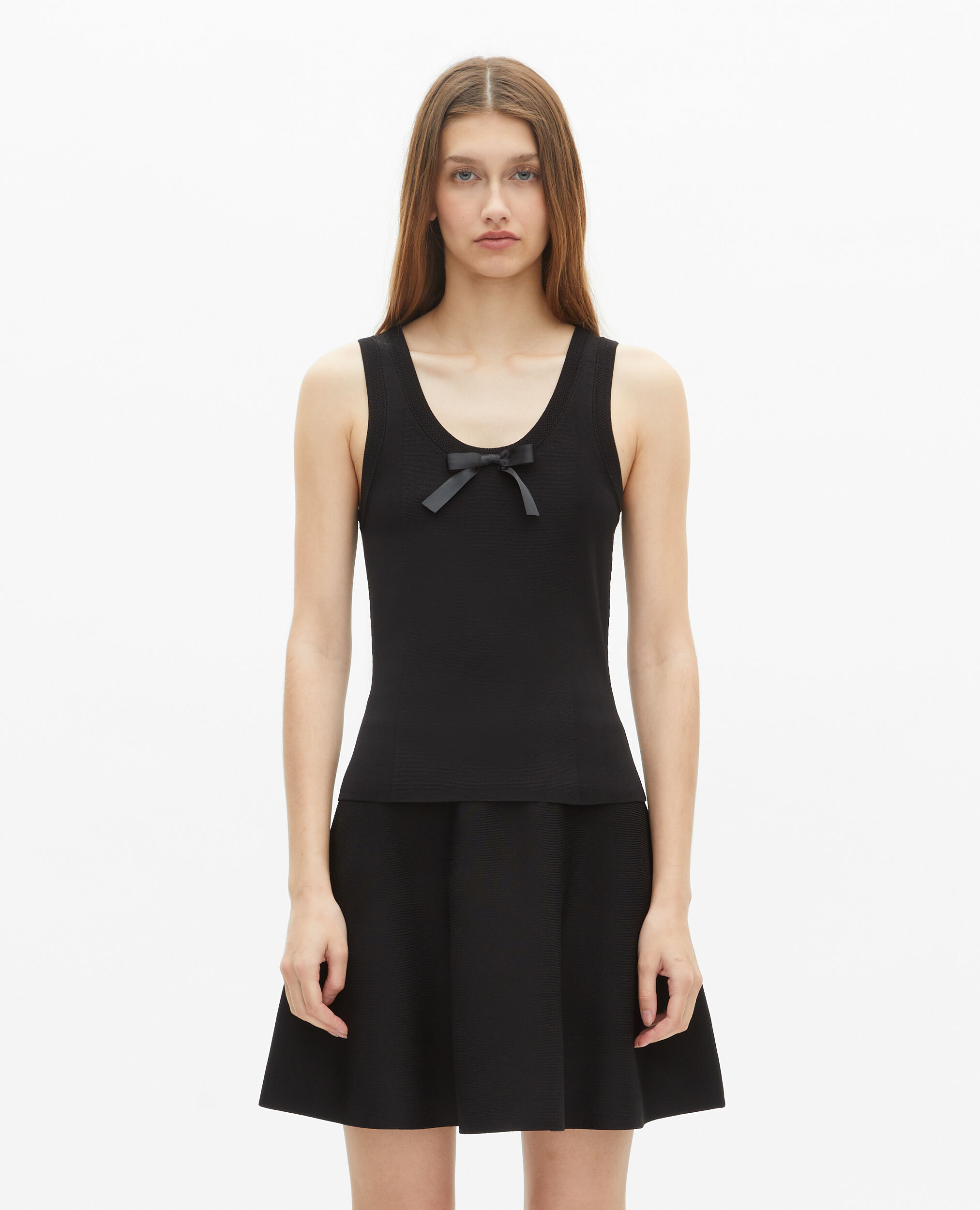 Top en maille noir