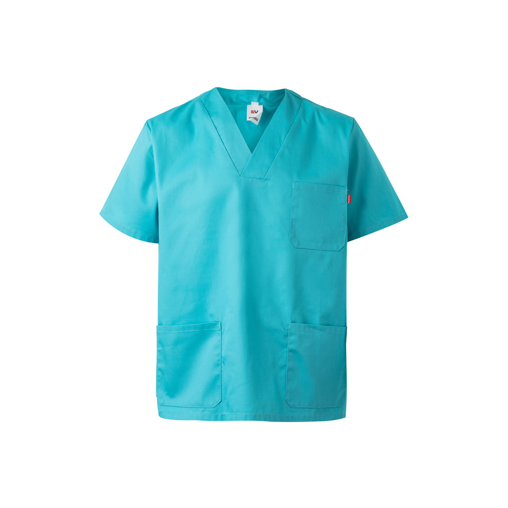 Velilla 36132 - Tunique en sergé (190g/m²) à manches courtes, en polyester (65%) et coton (35%)
