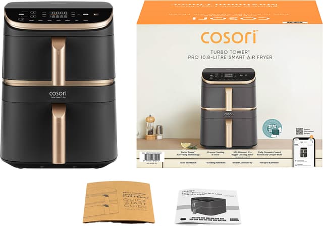 Cosori Turbo Tower Pro airfryer KAAPAFCSSEU0246Y (sort)