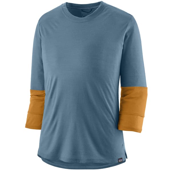 Maillot VTT PATAGONIA W'S MERINO BLEND 3/4 SLEEVE BIKE JERSEY UTILITY UTILITY BLUE