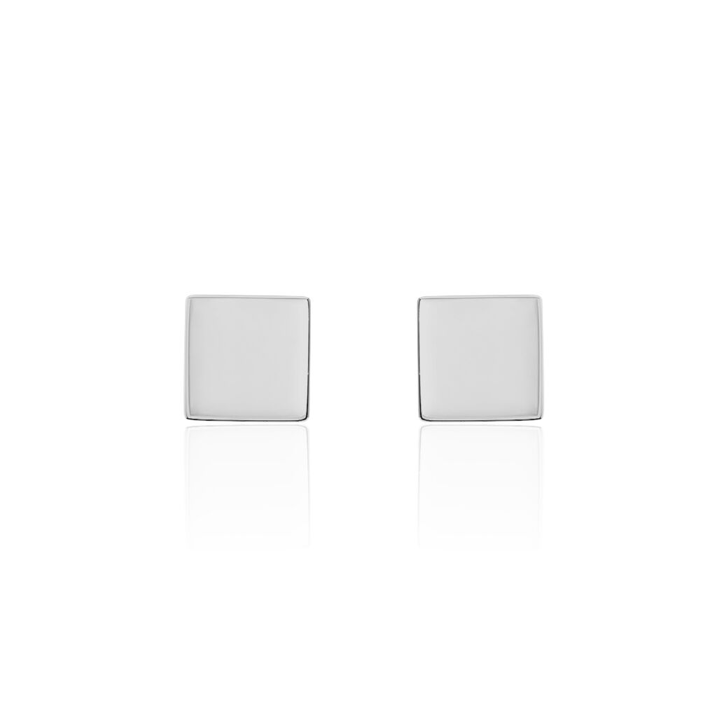 Boucles D'oreilles Puces Calia Argent Blanc