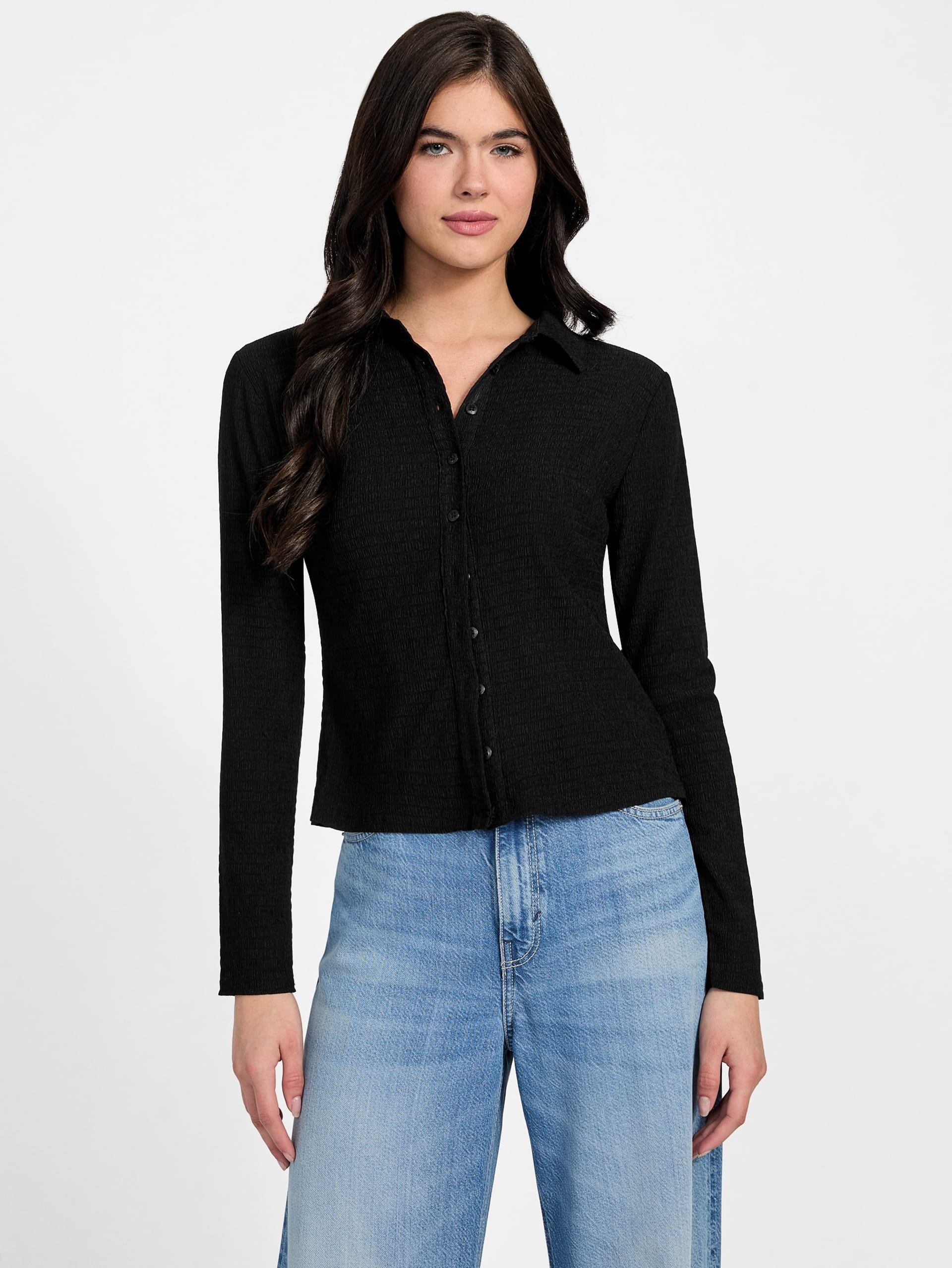 Blusa Tessa com detalhes franzidos