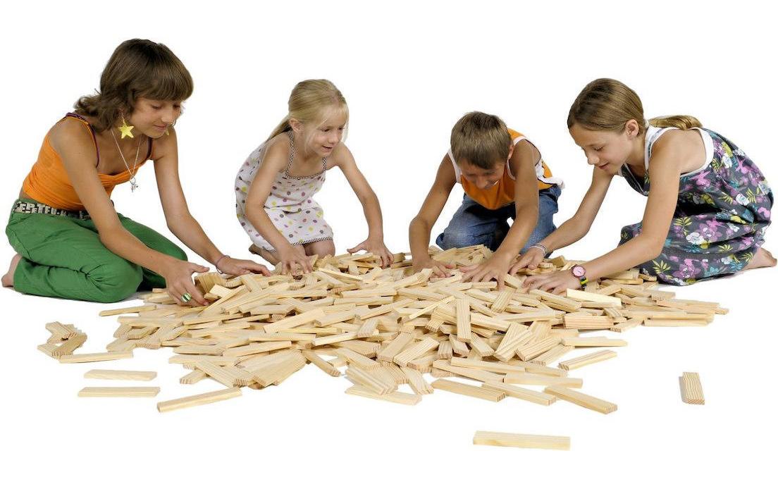 Baukasten 200 StückKapla-Plättchen, 200 Stück, naturbelassen