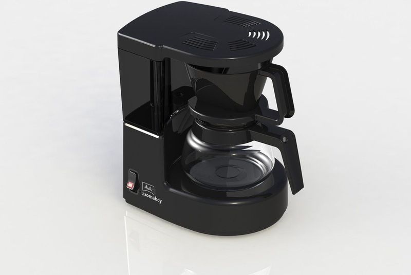 Melitta - 101502 - Koffiezetapparaat - Zwart - Glazen Pot Voor 2 Kopjes