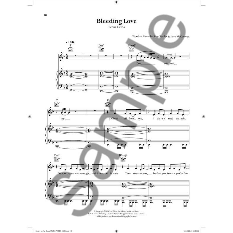 MusicSales - The Library Of Pop Songs