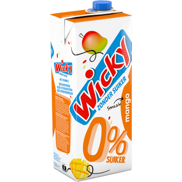 Wicky Zonder Suiker Mango Smaak 1,5 L