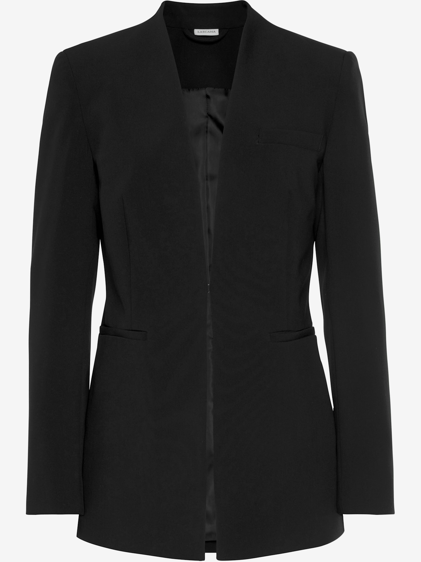 Blazer long tendance sans revers