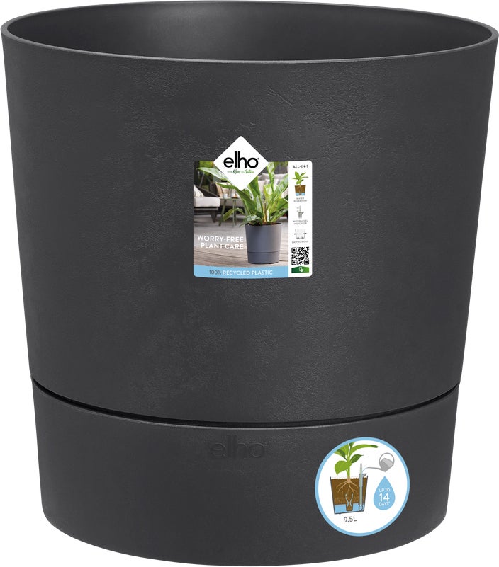 Elho bloempot Greensense Aqua Care antraciet D 43 H 42,5 cm