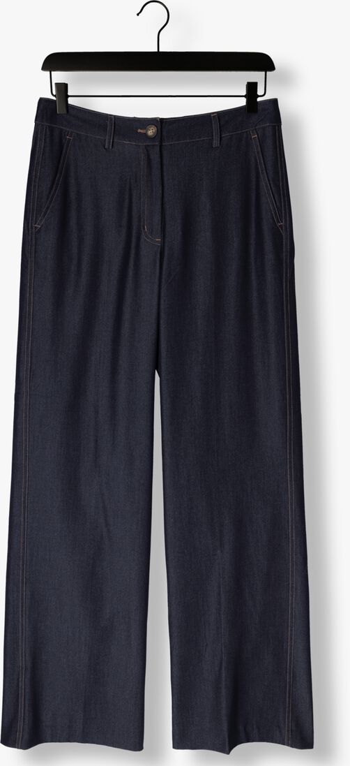 donkerblauwe co'couture pantalon terry denim long pant
