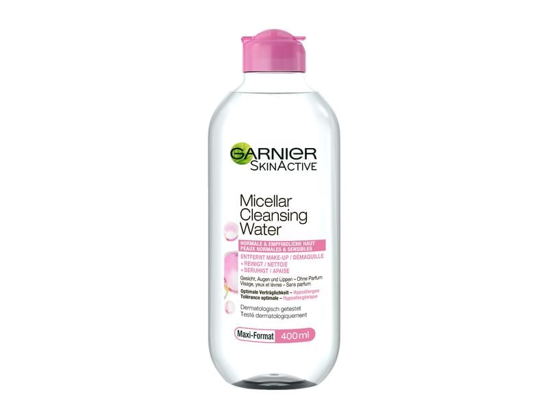 Garnier Mizellenwasser Water Allin1 400 ml Reinigungswasser befreit schonend von Schmutzpartikeln und Make-up