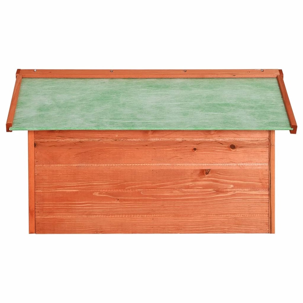 Garage de tondeuse à gazon 72x87x50 cm bois de sapin solide