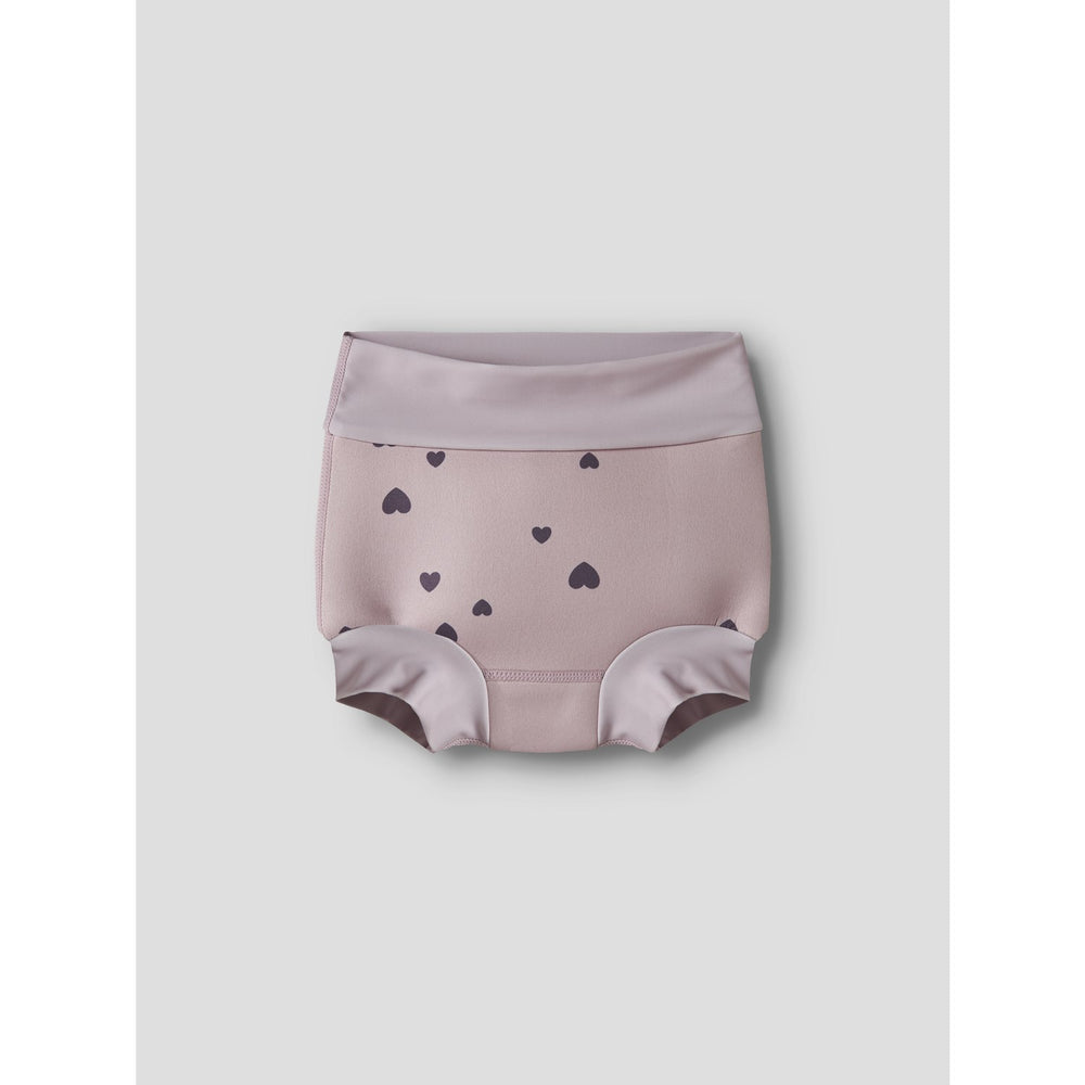 Køb Name It Burnished Lilac Nmfzippa Blebadebukser Med Skjold