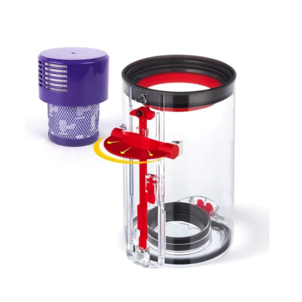 INF Erstatningsstøvbeholder og filter for Dyson V10 støvsugere  0