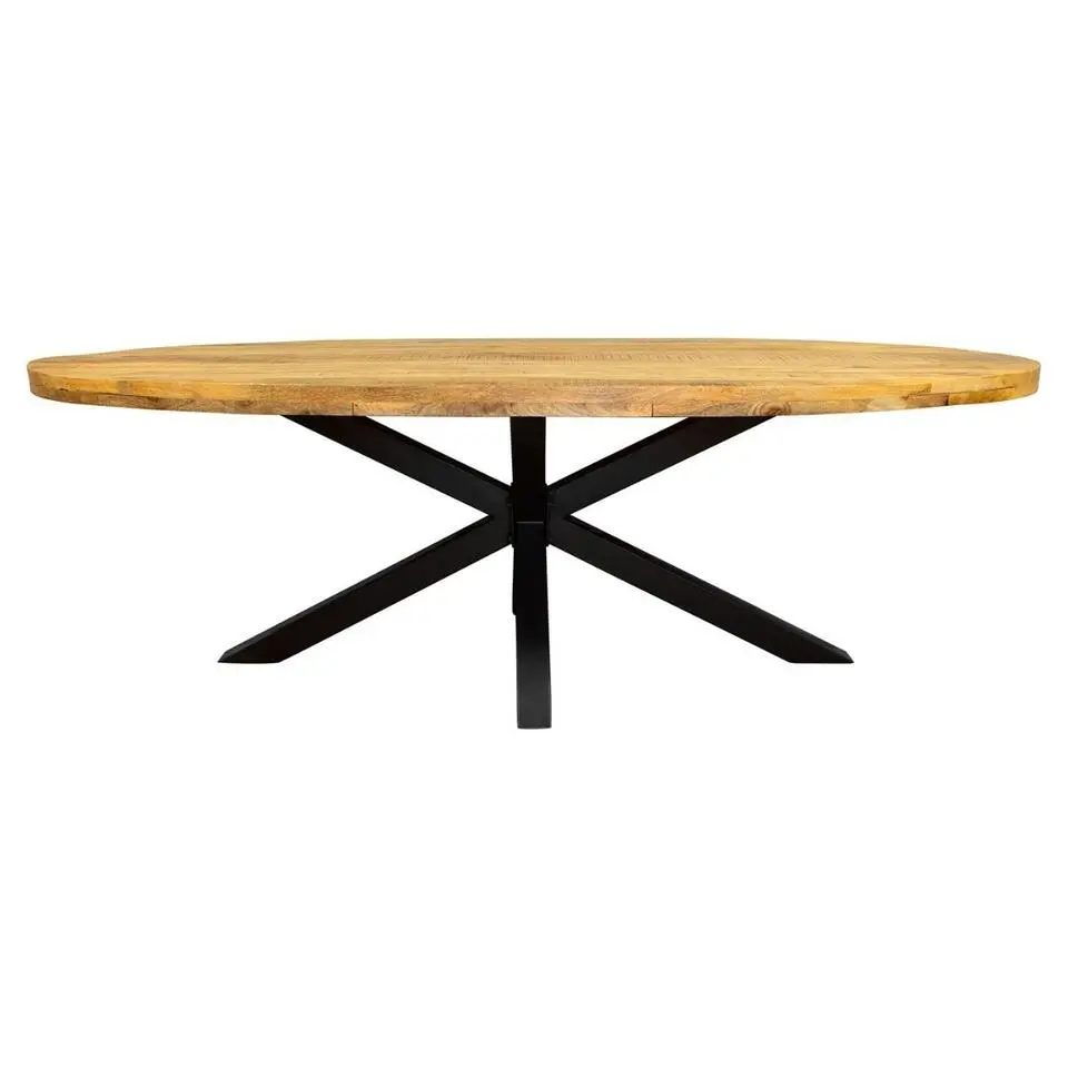 StarFurn - Ovale eettafel Denver - 160 cm - naturel