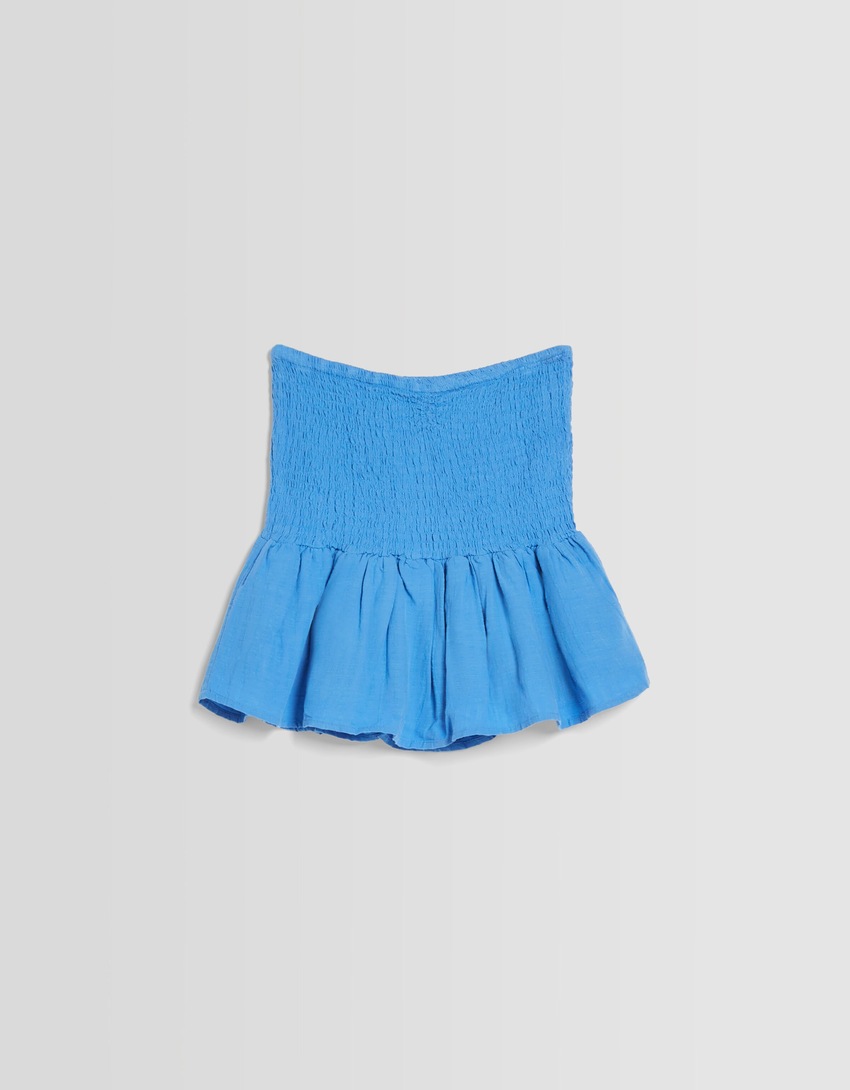 Saia-calça franzida