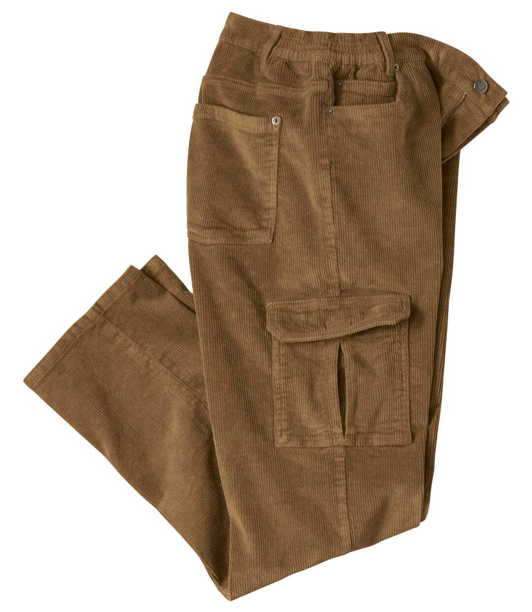 Pantalon Velours Cargo Stretch Confort