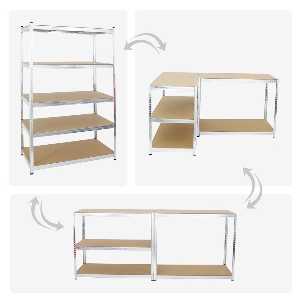 PROREGAL Heavy-Duty stellingkast Ragnar HxBxD 180 x 120 x 60 cm Draagvermogen stelling 175 kg Gegalvaniseerd