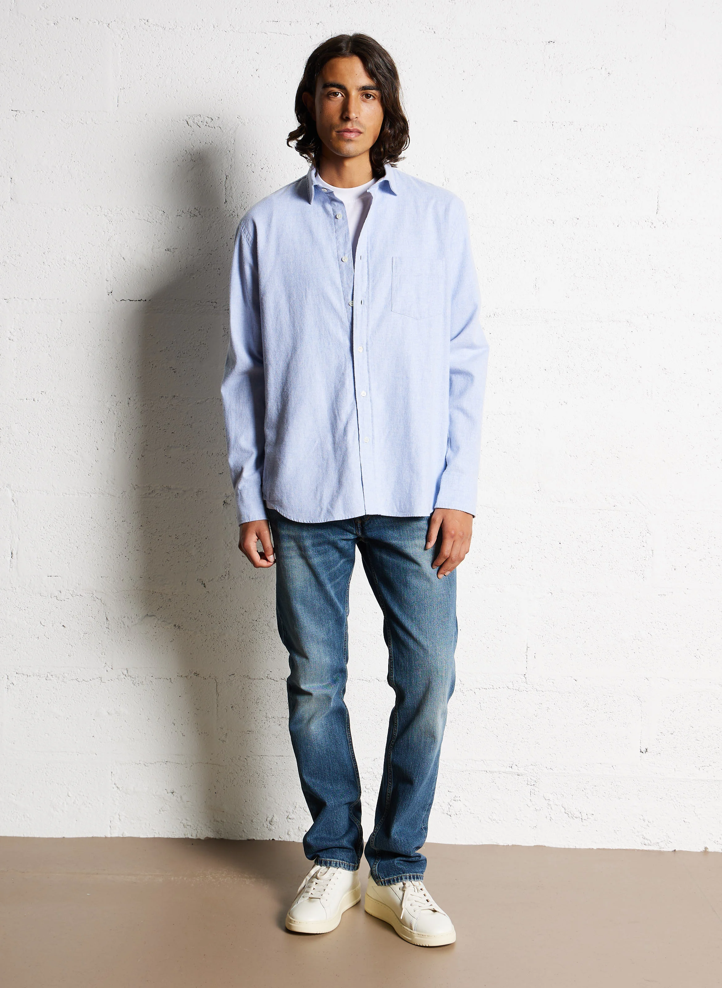 PAUL - Chemise col classique en coton | Bleu