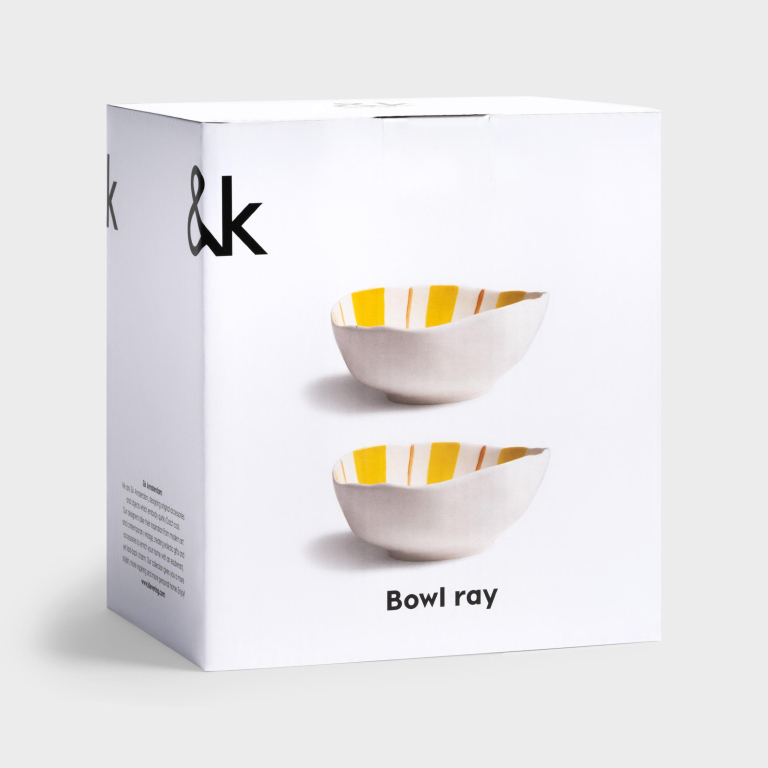 &klevering Ray kom 13x16,5 set van 2 roze