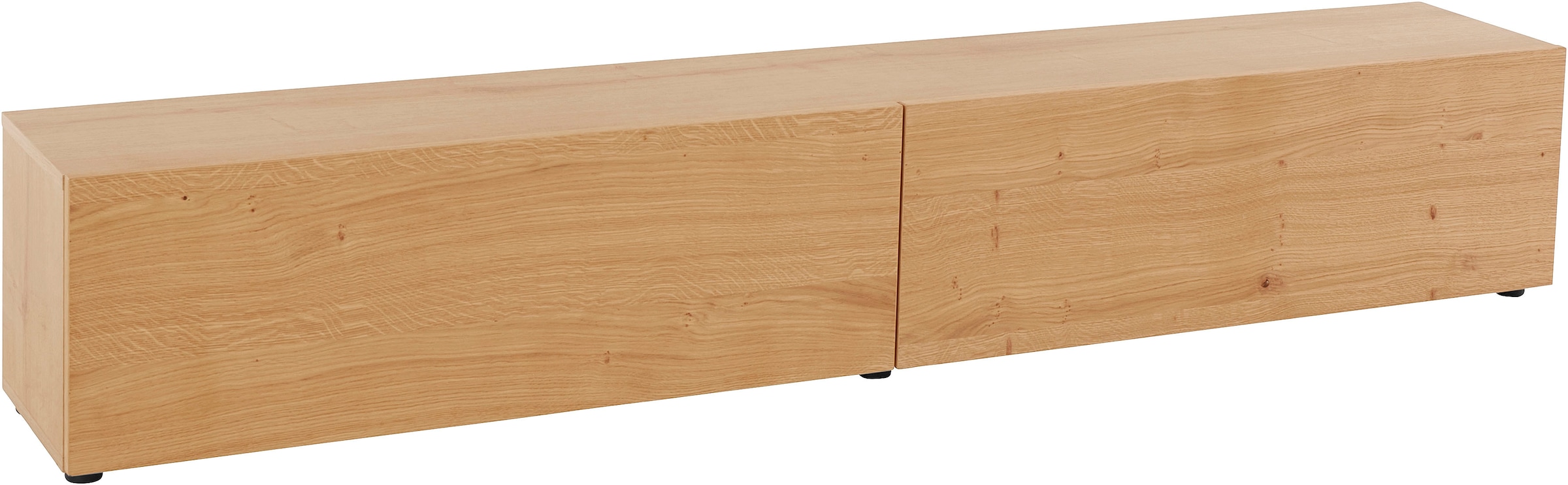 VOGL Möbelfabrik Lowboard »1237« Breite 184 cm, hängend und stehend, Front Eiche furniert