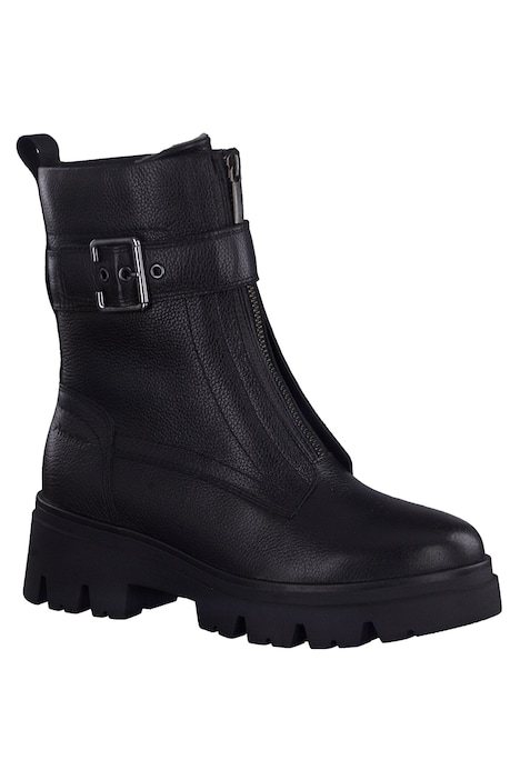 Leder-Stiefeletten, Tamaris Comfort, Reißverschluss, Weite H