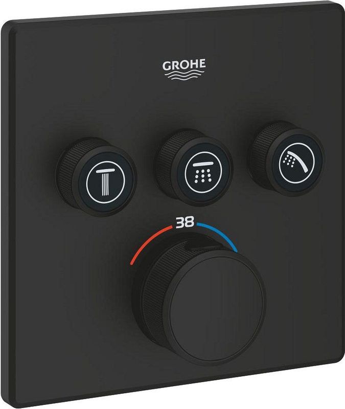 GROHE Grohtherm Smartcontrol Mengkraan - Afdekset - Thermostaat - Phantom Black