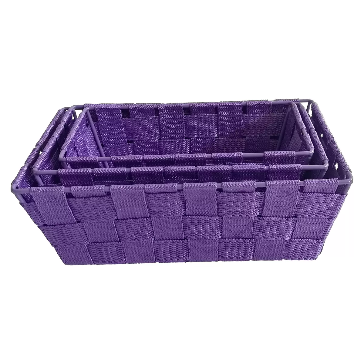 Aufbewahrungskörbe 3tlg Ondega Violett