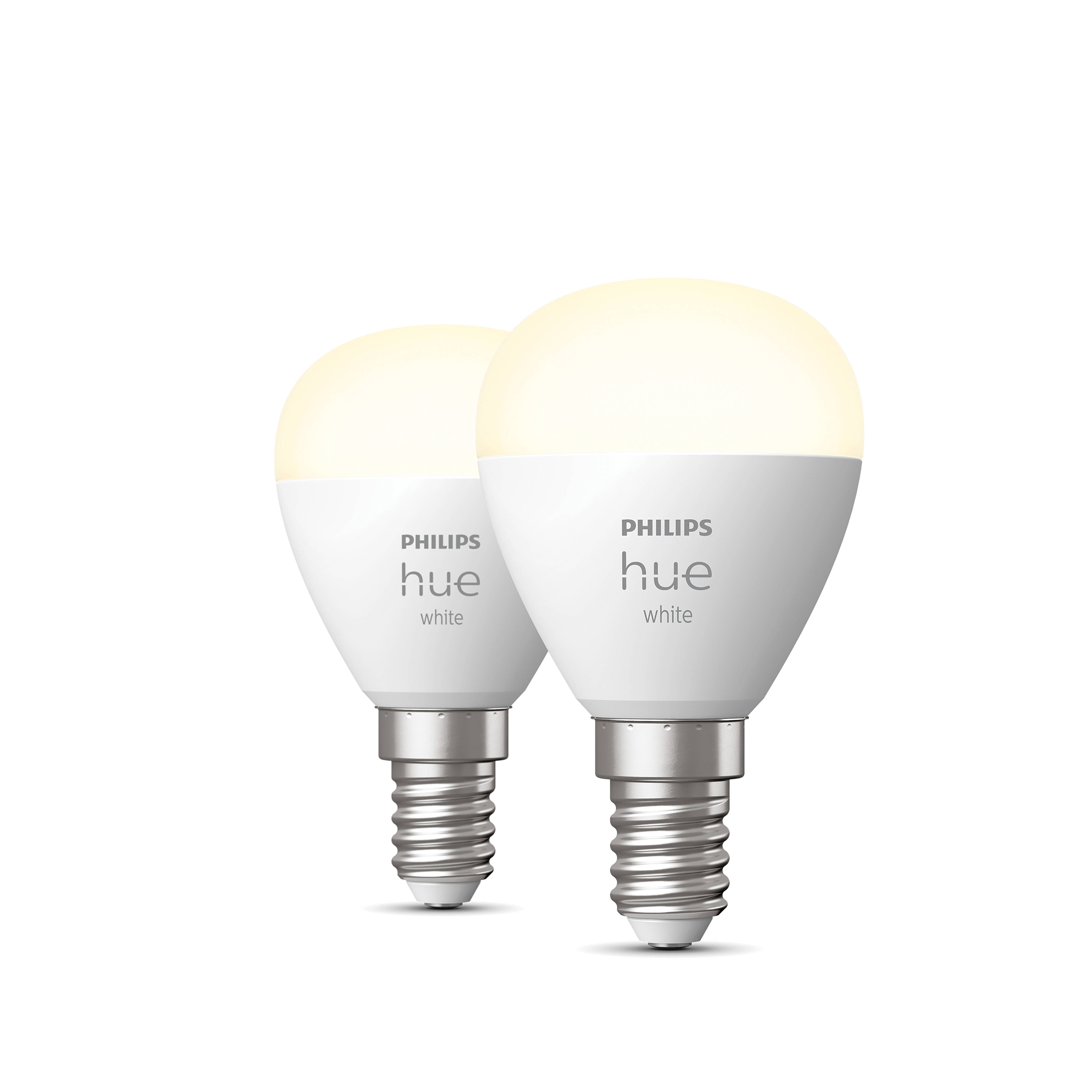 Philips Hue kogellamp - warmwit licht - 2-pack - E14