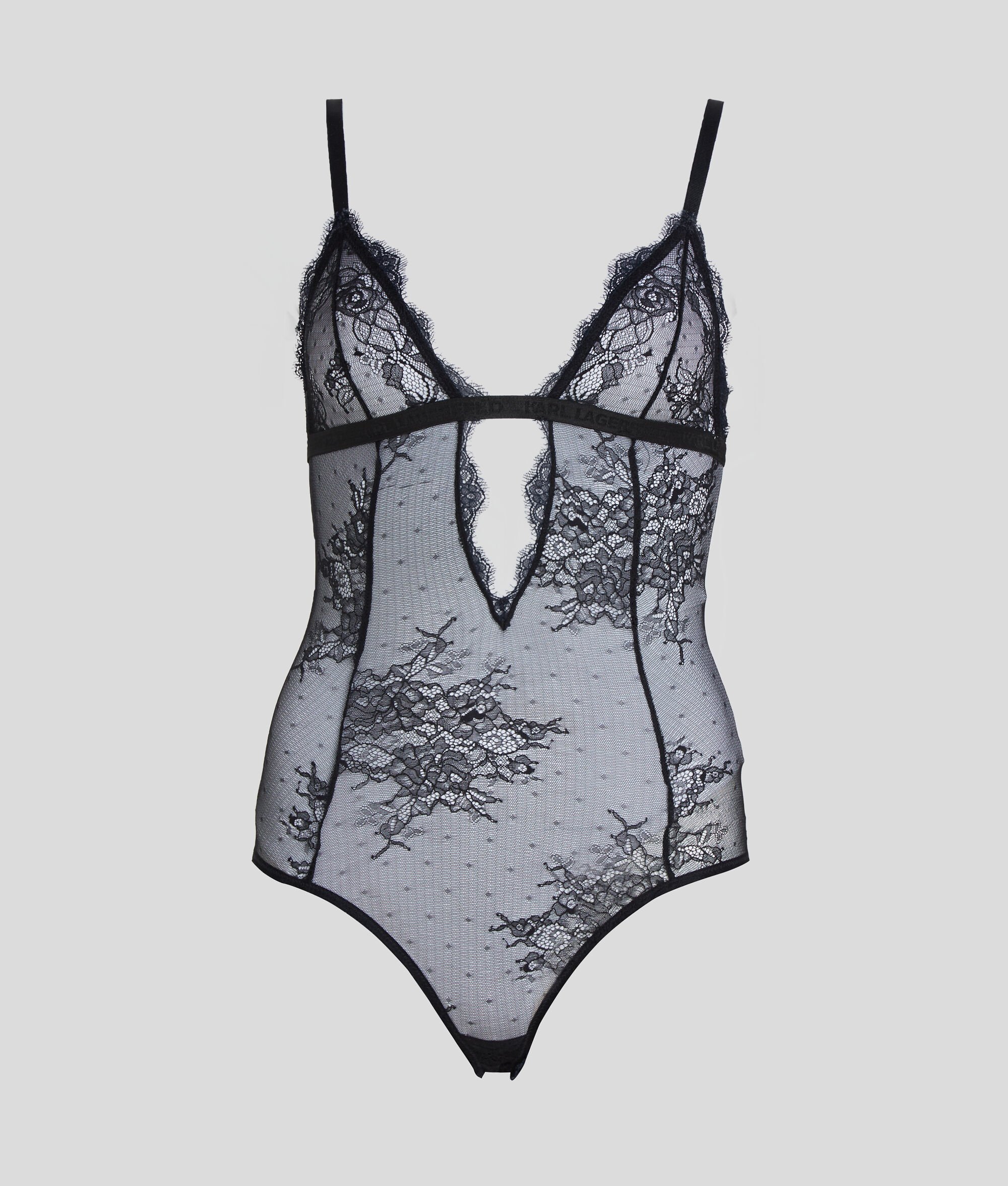 BODY EN DENTELLE AVEC DÉCOLLETÉ EN V PLONGEANT