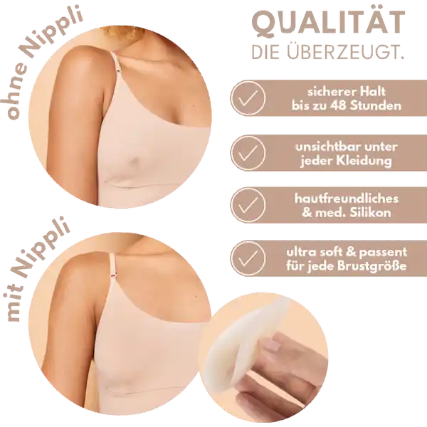 Nippelcover Bronze mit Kleber