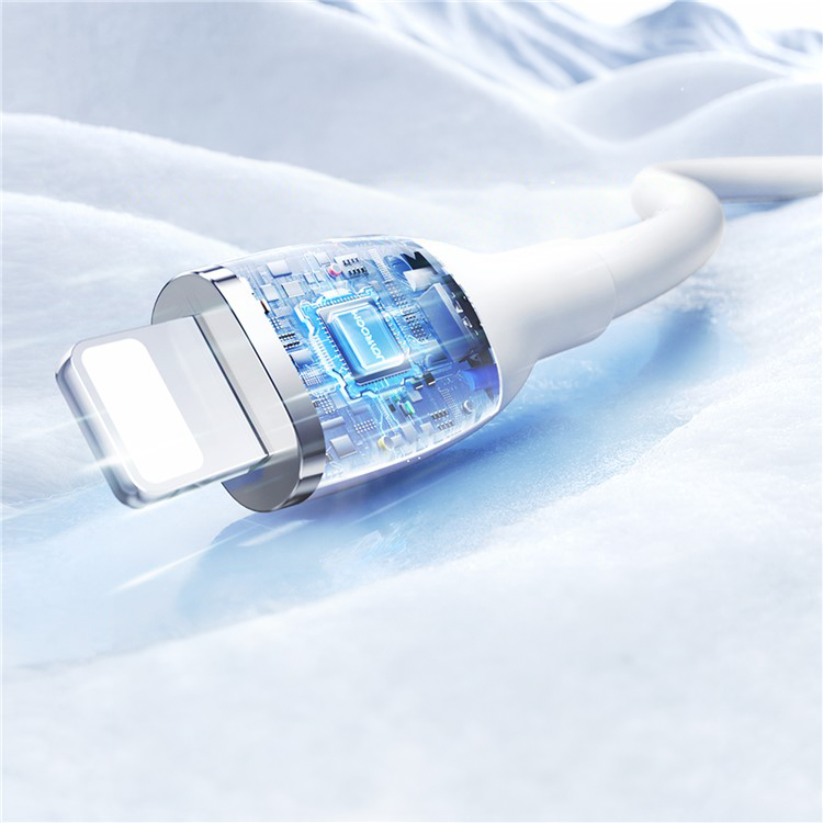 (1.2m) 30W USB C auf Lightning Ladekabel Silikon Datenkabel - Weiss