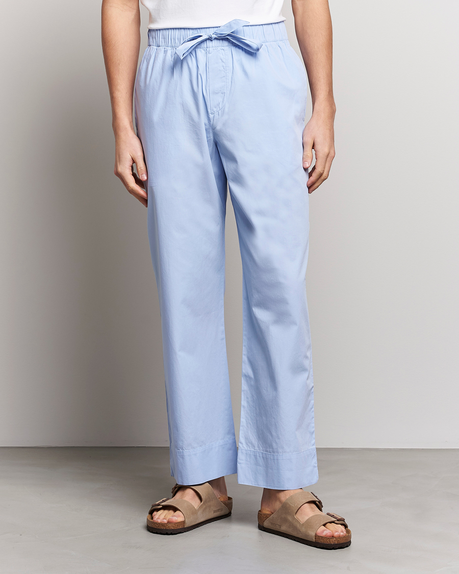 Tekla Poplin Pyjama Pants Light Blue