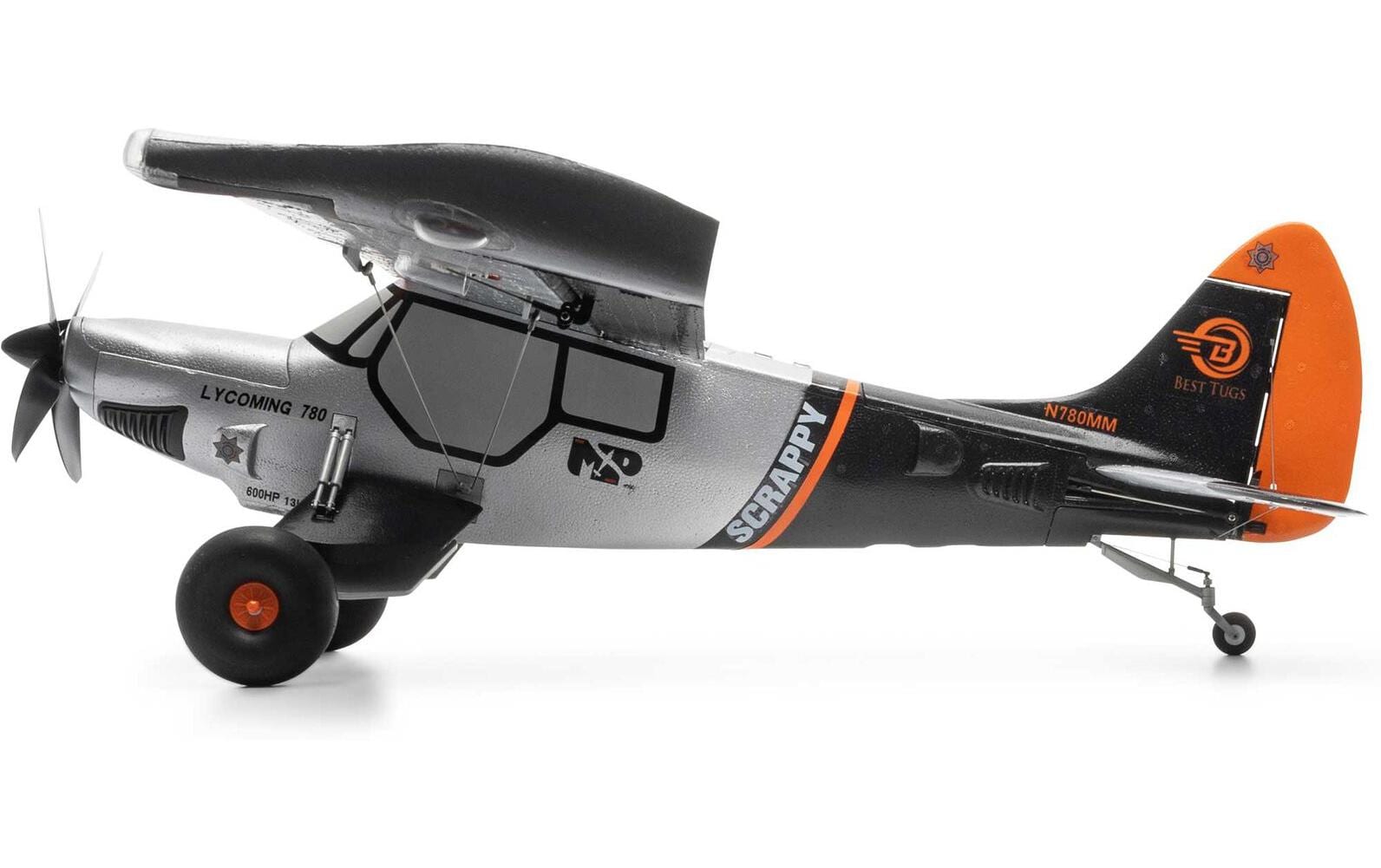 Motorflugzeug Micro Srappy 800 mm EP AS3X & SAFE, BNF Basic<br>Flugmodell im UMX Format
