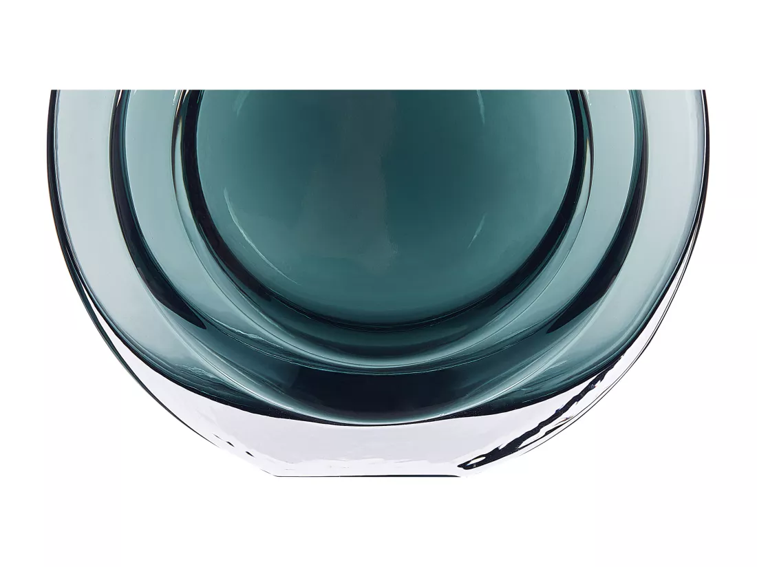 Vase à fleurs KAPELI Verre 15 cm Turquoise