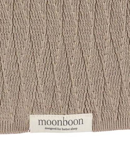 Moonboon Decke - Strick - 100x80 cm - Erde
