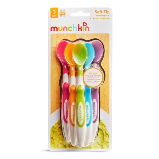 MUNCHKIN Löffel mit langem Griff<br>6 Stück, und weicher Spitze