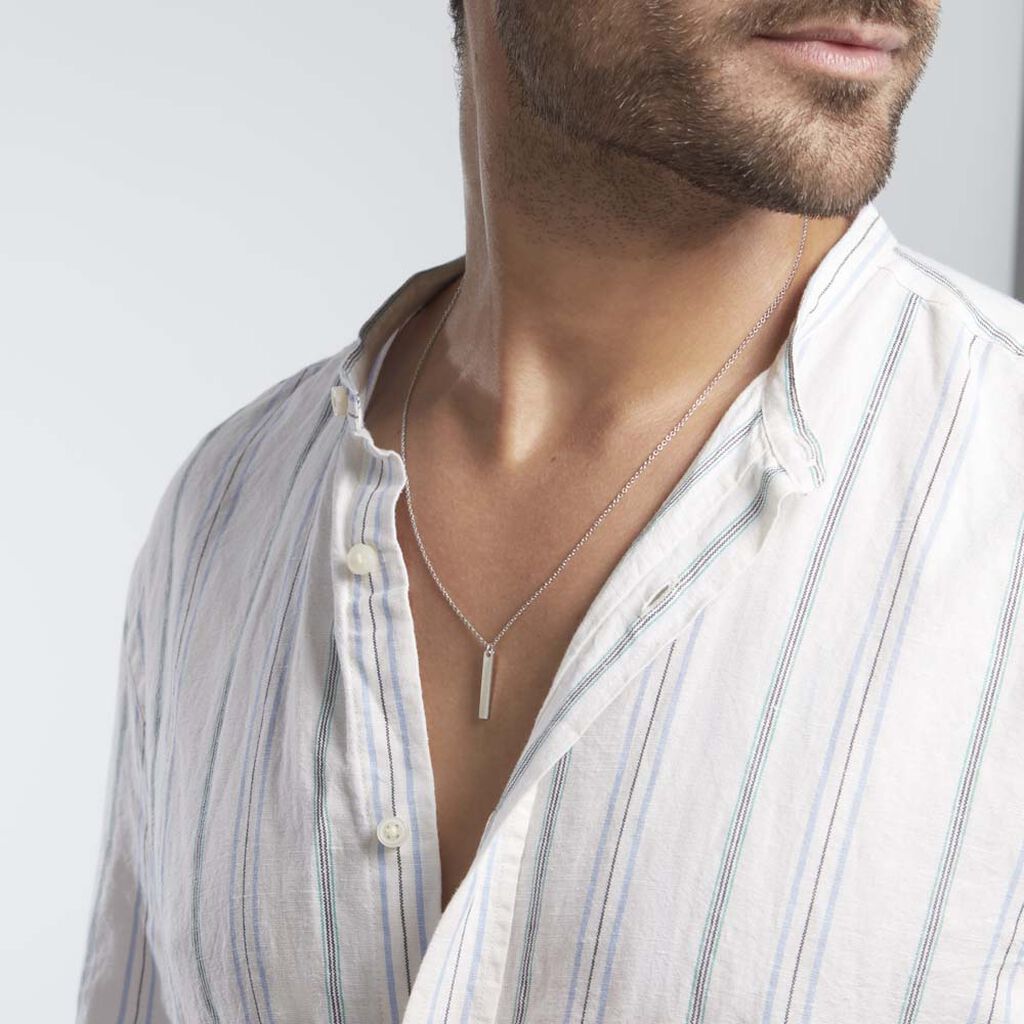 Collier Argent Blanc Fedor