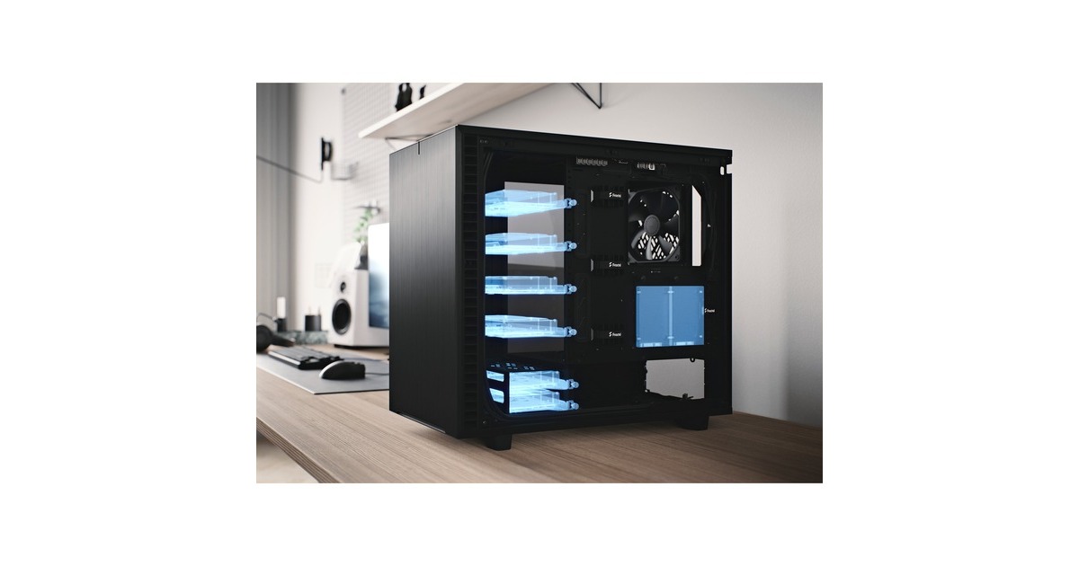 Fractal DesignDefine 7 midi tower behuizing  (Zwart | 4x USB-A | 1x USB-C)