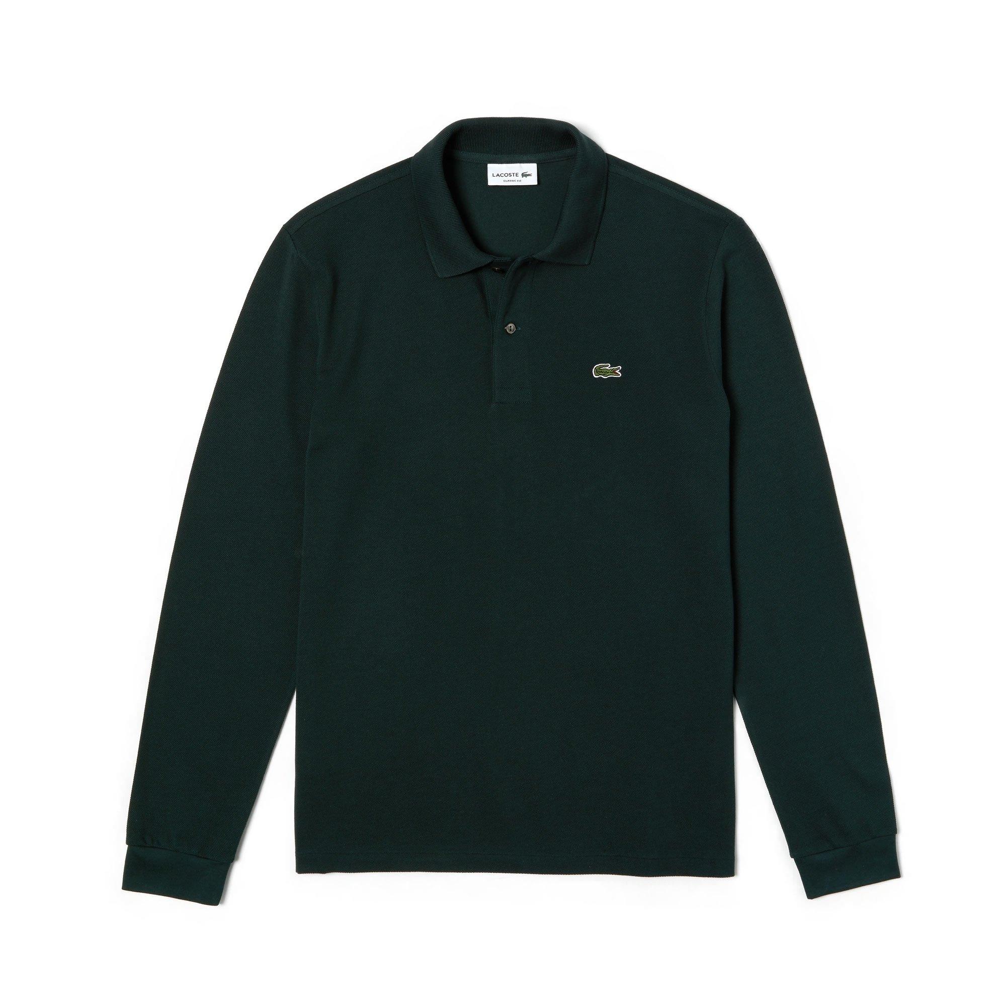Lacoste Long Sleeve Embroidered Polo Shirt