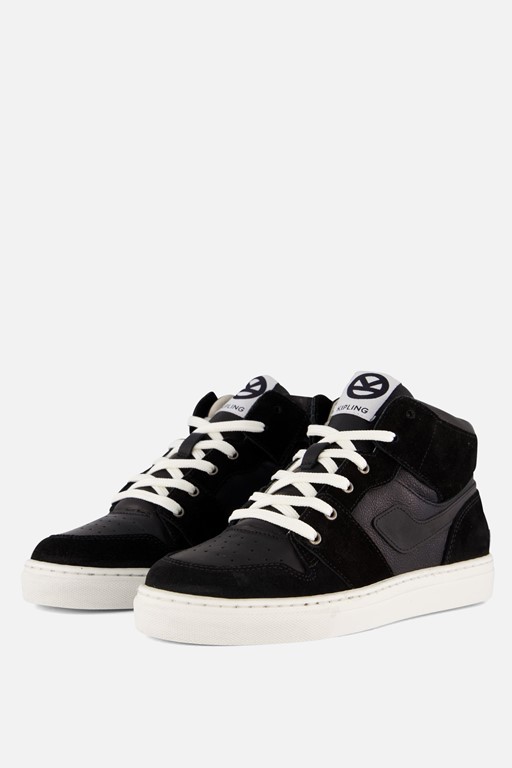 Kipling Dario B Sneakers zwart Leer