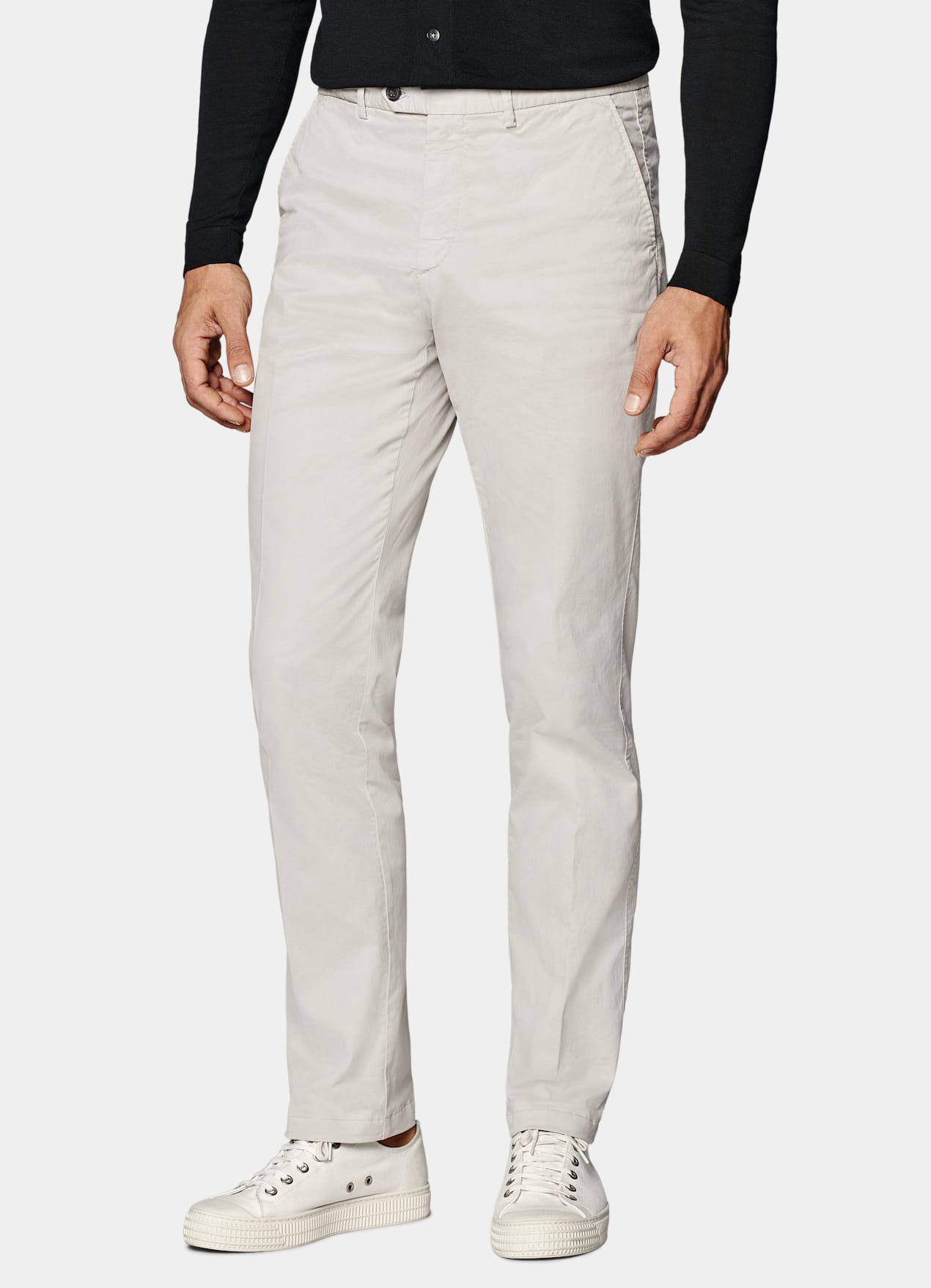 Chino Slim Leg Straight marron clair