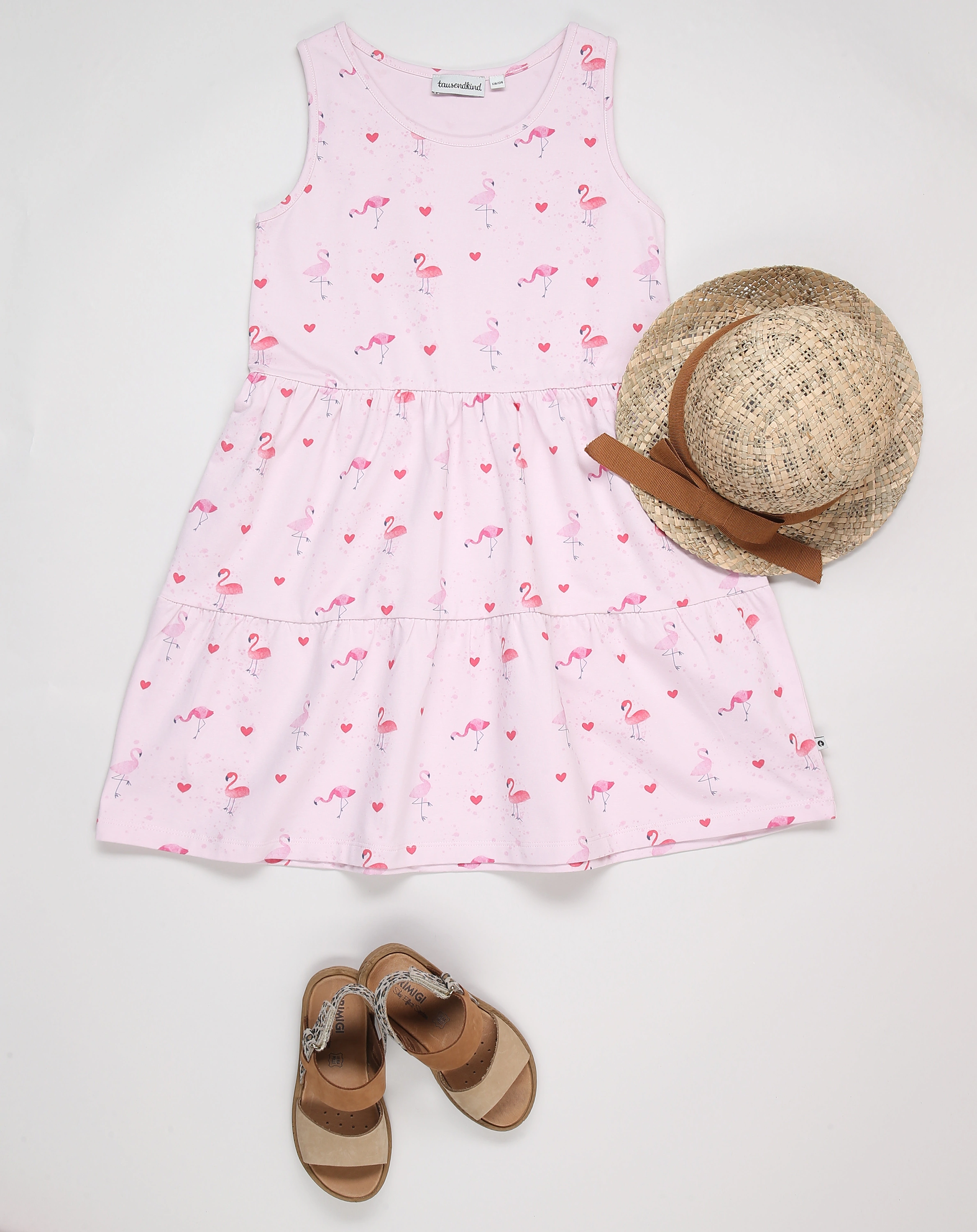 Kleid FLAMINGO LIEBE ärmellos in rosa