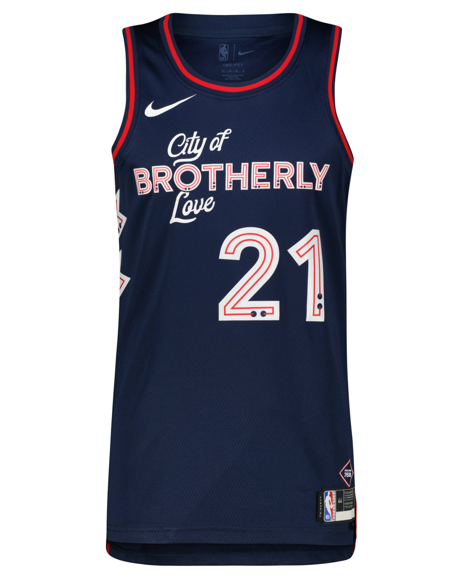 Nike| Herren Basketballtrikot NBA JOEL EMBIID PHILADELPHIA 76 CITY EDITION