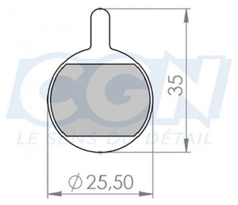 Plaquette frein vtt 32 optimiz adapt promax 320/400 (pr)